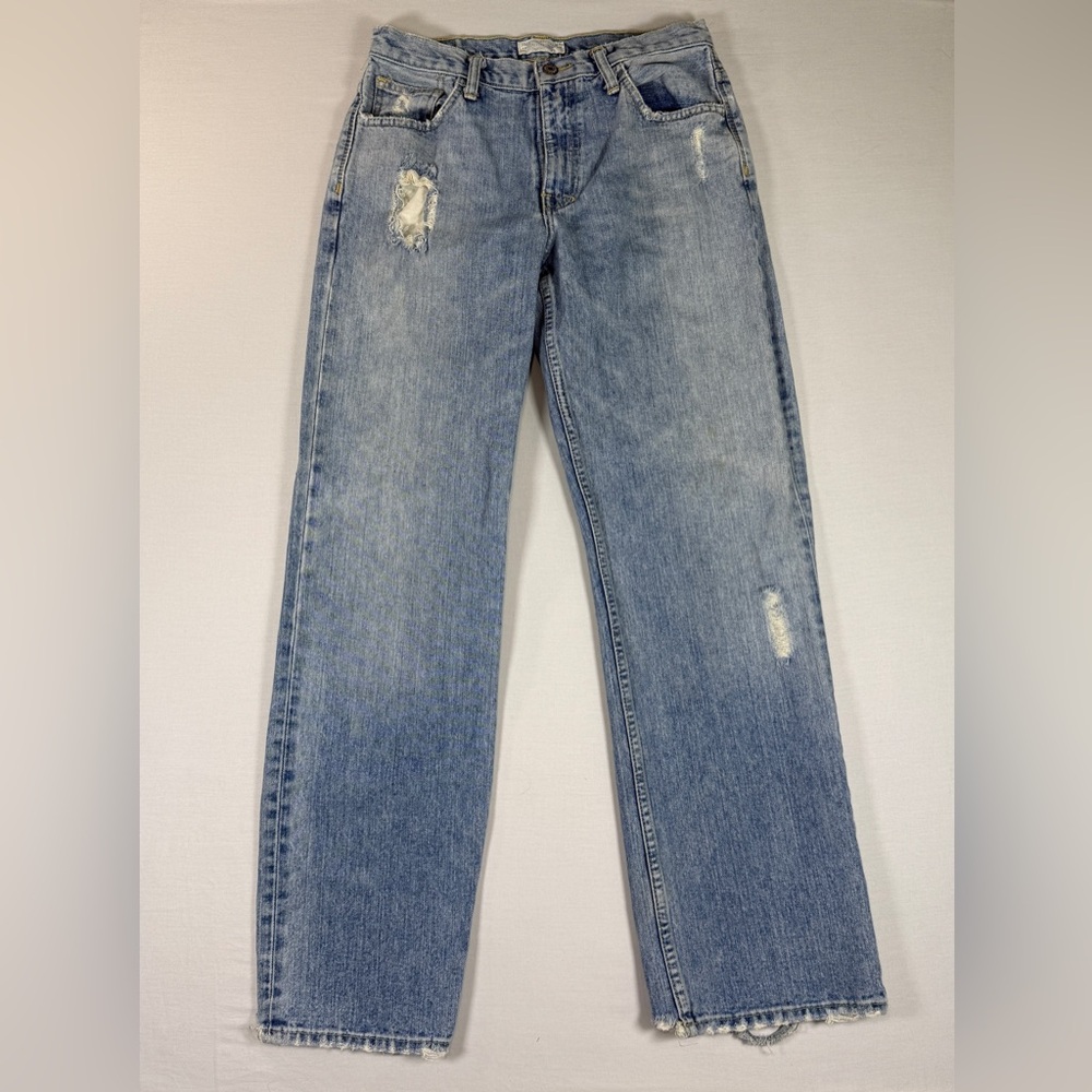 Vintage American Eagle Straight Leg Jeans | Men’s 29x32 Distressed Y2K Denim